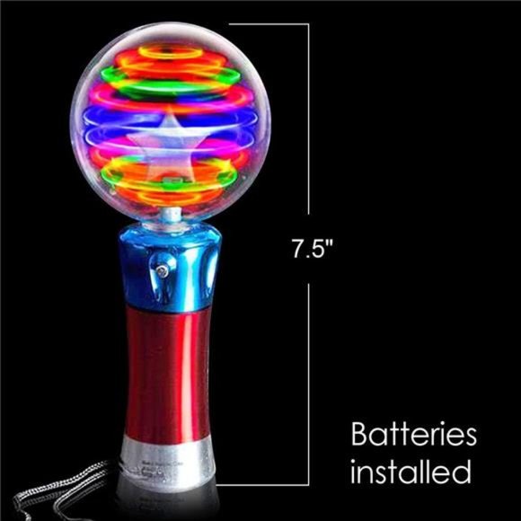 Light Up Magic Ball Toy Wand for Kids - Flashing LED Wand for Boys and Girls - Picture 3 of 6